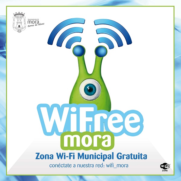 Busca este cartel que identifica las Zonas WIFREE y navega por internet de manera gratuita.