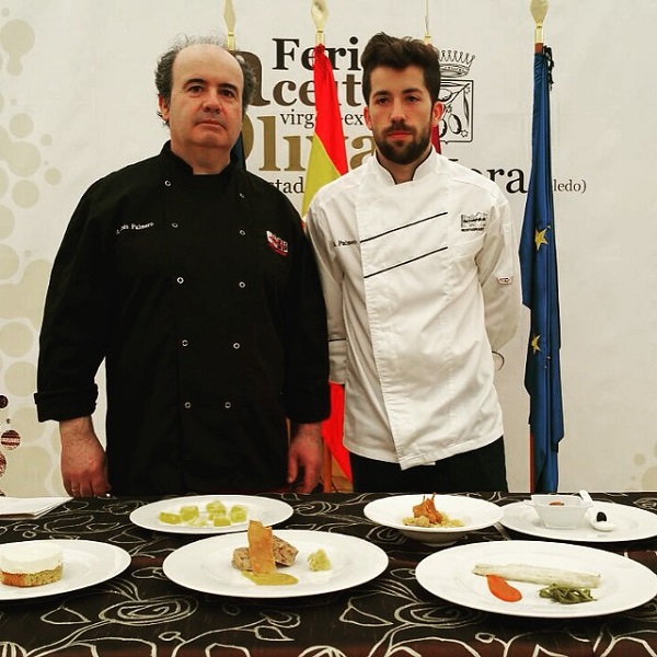 Andrs Palmero junto a su hijo Andrs de Restaurante Metrpolis
