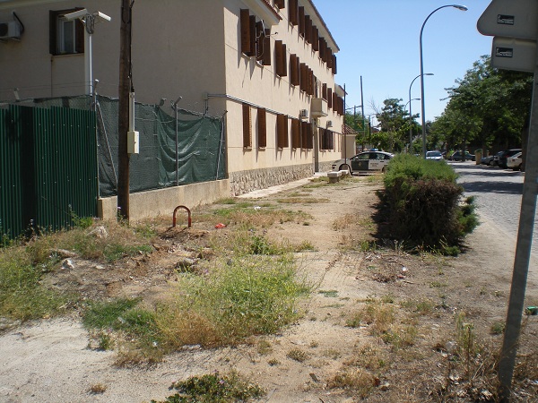 Adecuacin Paseo de las Delicias - Estado de la zona antes de la actuacin.