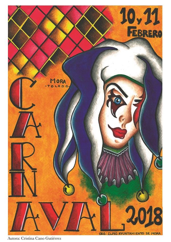 Portada Programa de Carnaval 2018 - Cristina Cano Gutirrez - Mora (Toledo)