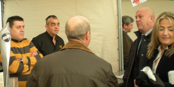 Visita al stand de La Huerta de la Condesa durante Inauguracin de Tapaterapia 2012